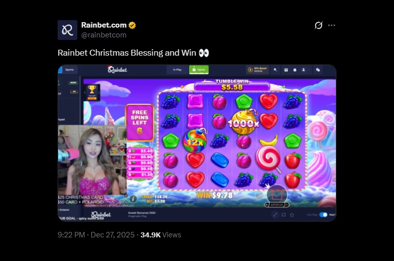 Twitter SuppyCaitlin Sweet Bonanza 1000 Win